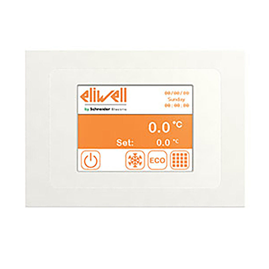 Eliwell แผงควบคุมแบบตั้งโทรแกรมได้พร้อมจอแสดงผลกราฟิก avp1000 /p white Code AVP100W0P0500