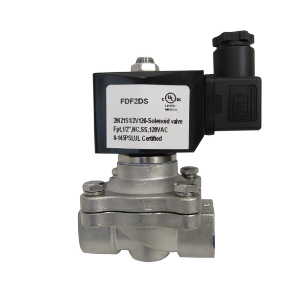 BK โซลินอยด์วาล์ว Body Stainless 304 Model 2WB500-50 ขนาด 2 นิ้ว 12VDC