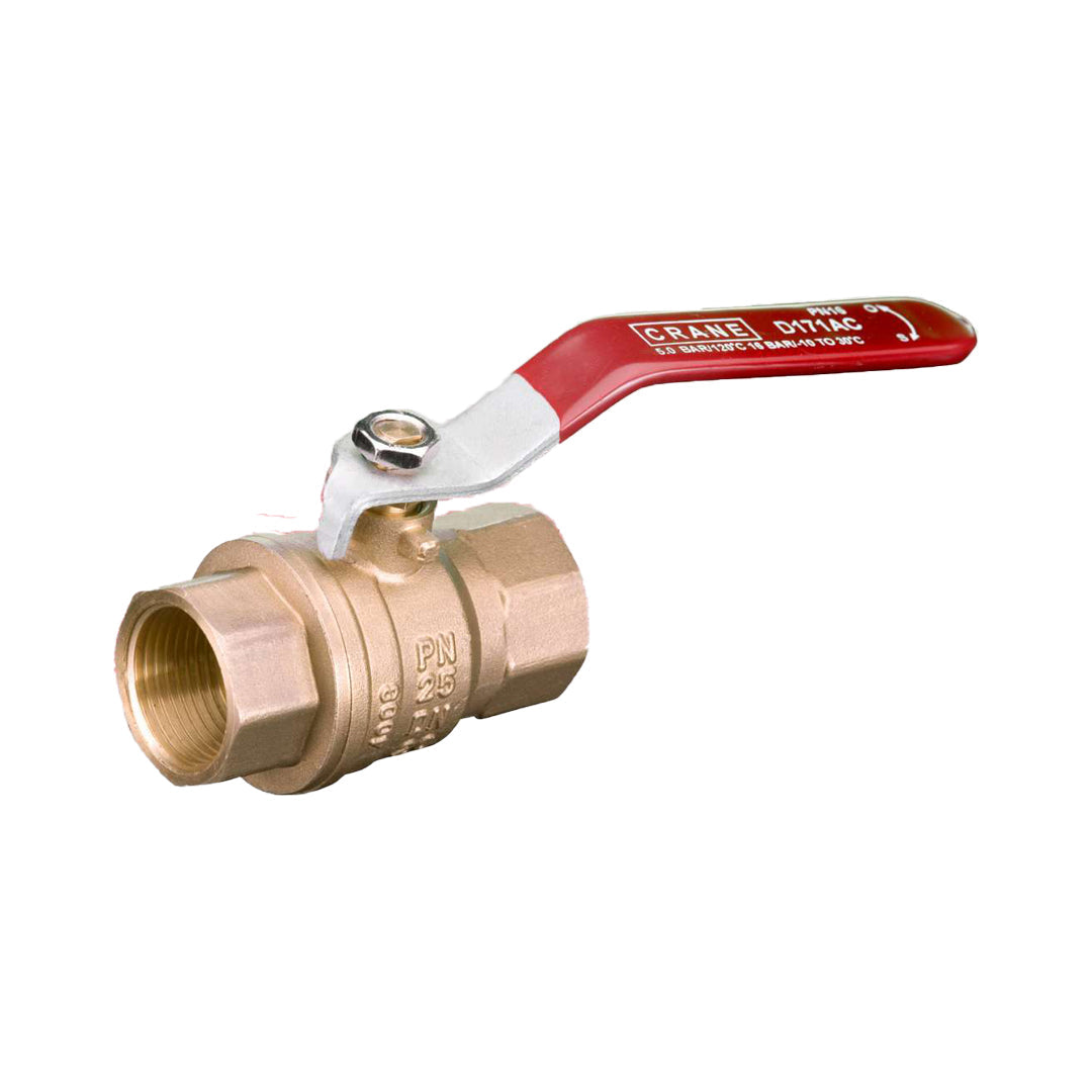 Ball Valve Crane 1 นิ้ว DZR Brass STD Stem Model D171 Class PN25