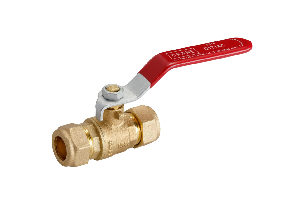 Ball Valve Crane 22 (mm.) DZR Brass PN16 Model D171AC