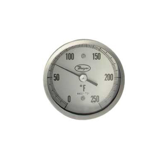 เทอร์โมมิเตอร์ Dwyer  Series BT20S Sanitary Bimetal Thermometer BT20S32551
