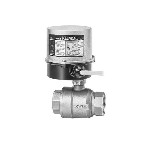 Ball Valve Actuator KITZ Bronze/Brass รุ่น EA100-TFE 1-1/4 นิ้ว ( 32 มม. ) แอคชูเอเตอร์ Type 2