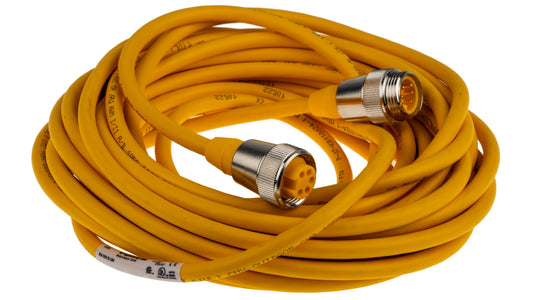 Turck Straight Male 5 way 7/8 in Circular to Straight Female 5 way 7/8 in Circular Sensor Actuator Cable รหัส RSM RKM 50-10M