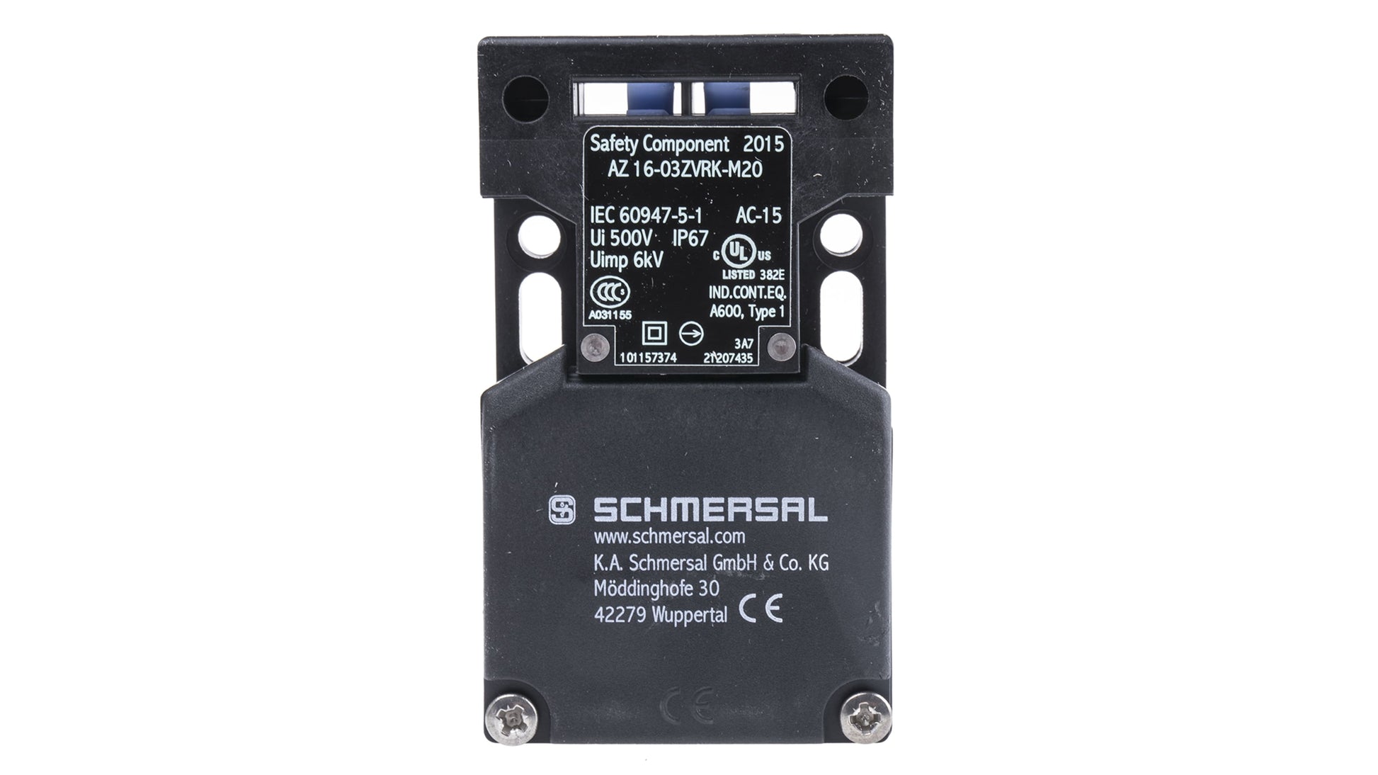 Schmersal AZ16 Safety Interlock Switch รหัส AZ16-03ZVRK-M20