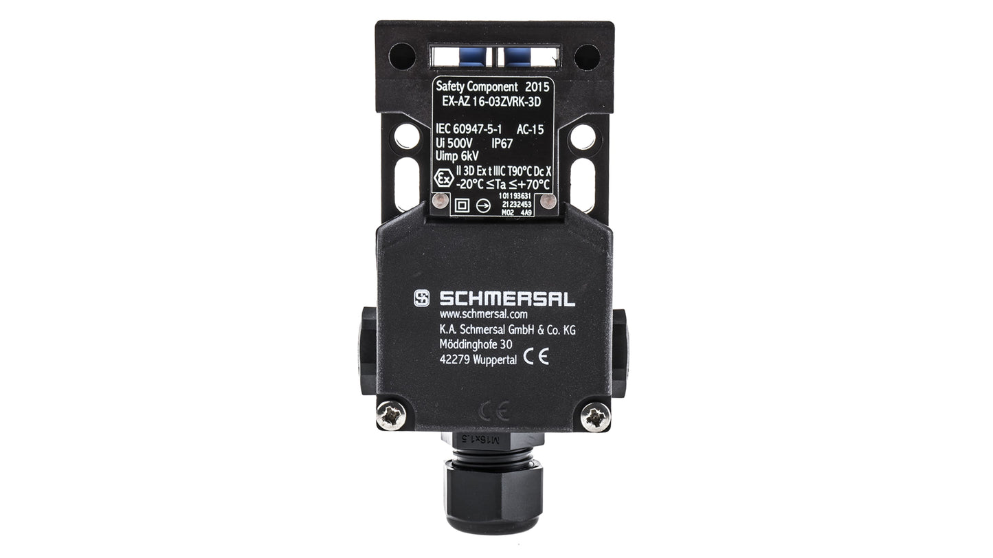 Schmersal ATEX EX-AZ16 Safety Interlock Switch รหัส EX-AZ 16-03ZVRK-3D