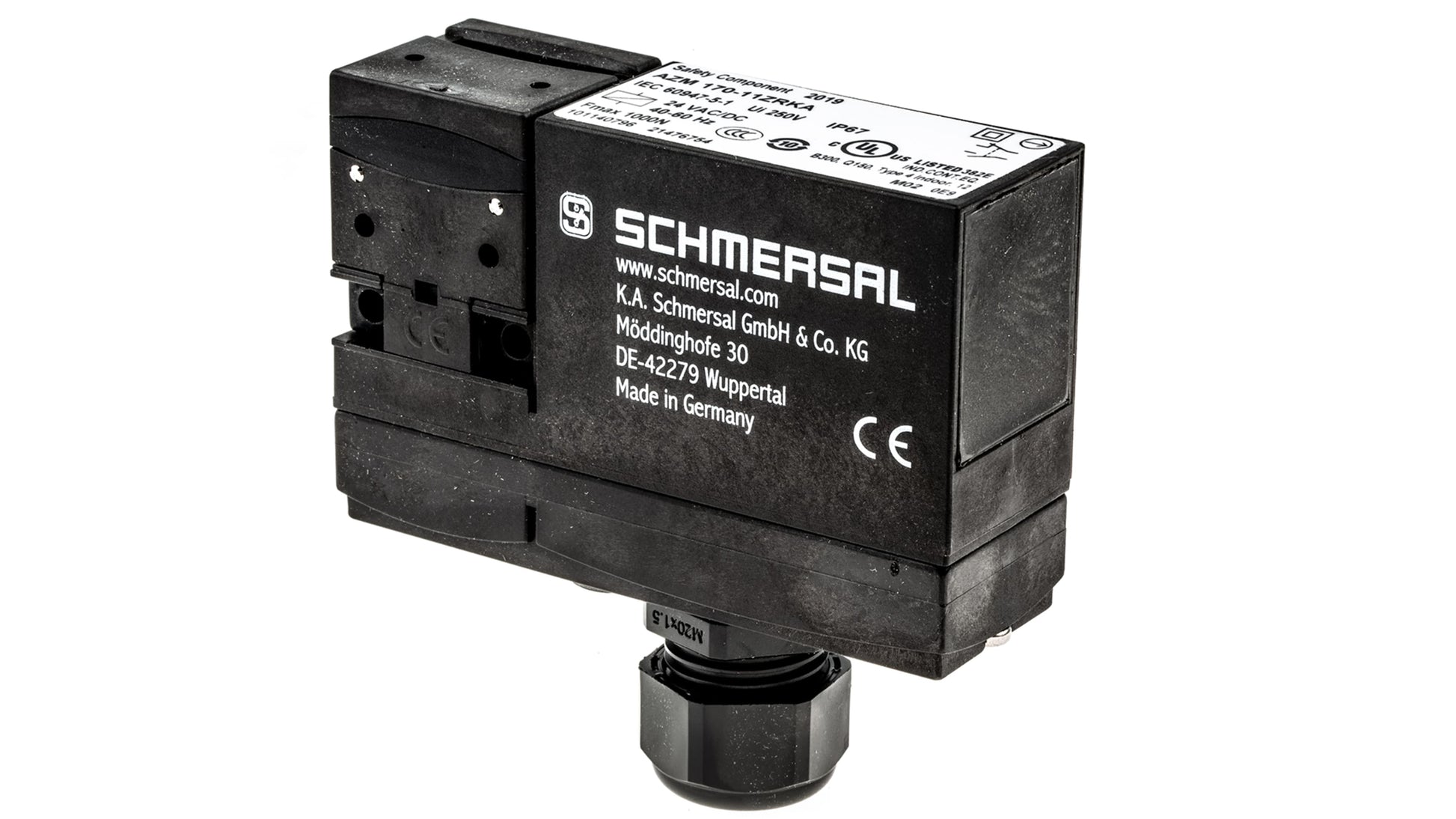 Schmersal AZM 170 Series Solenoid Interlock Switch รหัส AZM 170-11ZRKA 24 VAC/DC