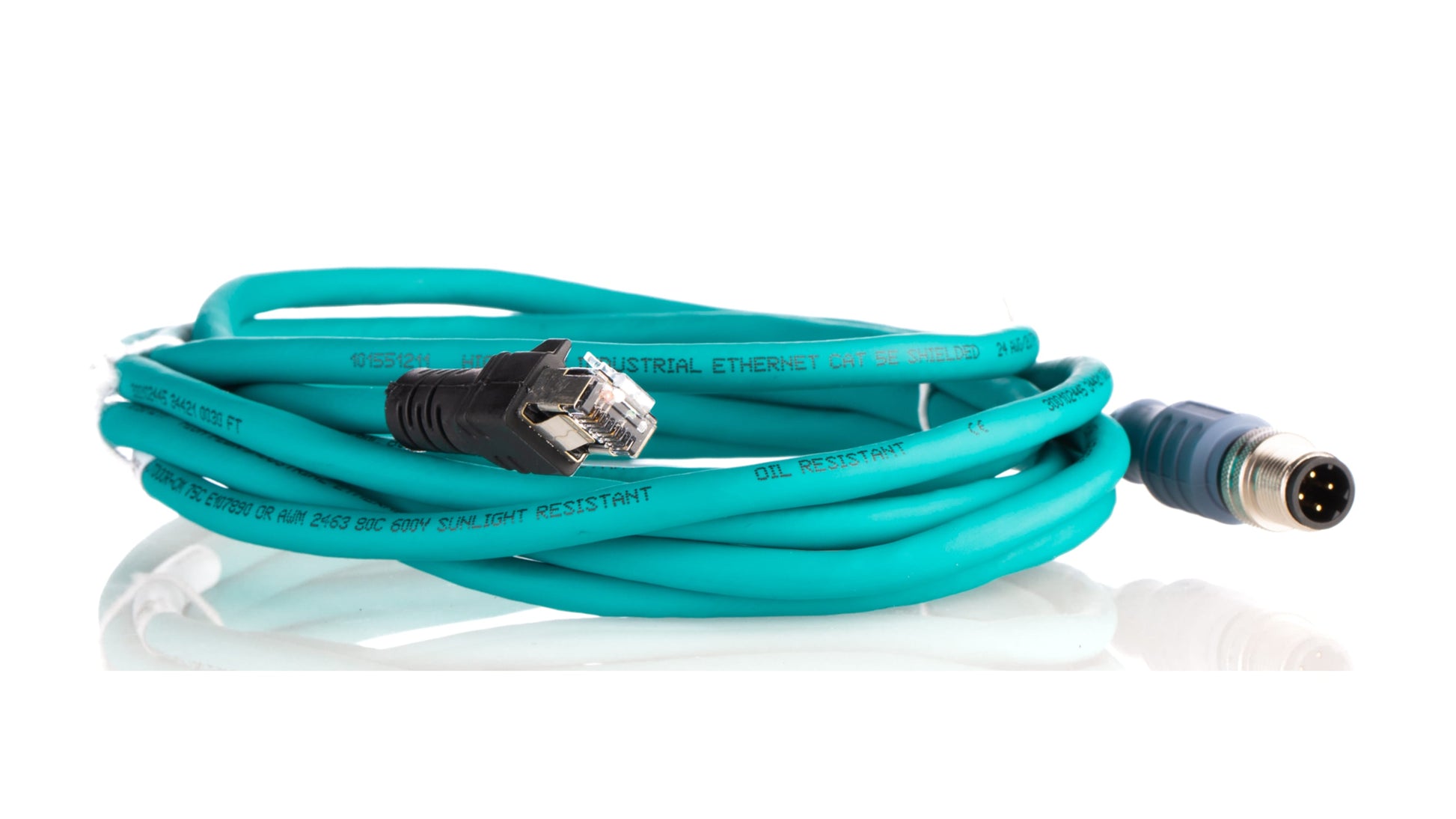 Turck Cat5e Straight Male M12 to Straight Male RJ45 Ethernet Cable รหัส RSSD RJ45S 441-3M