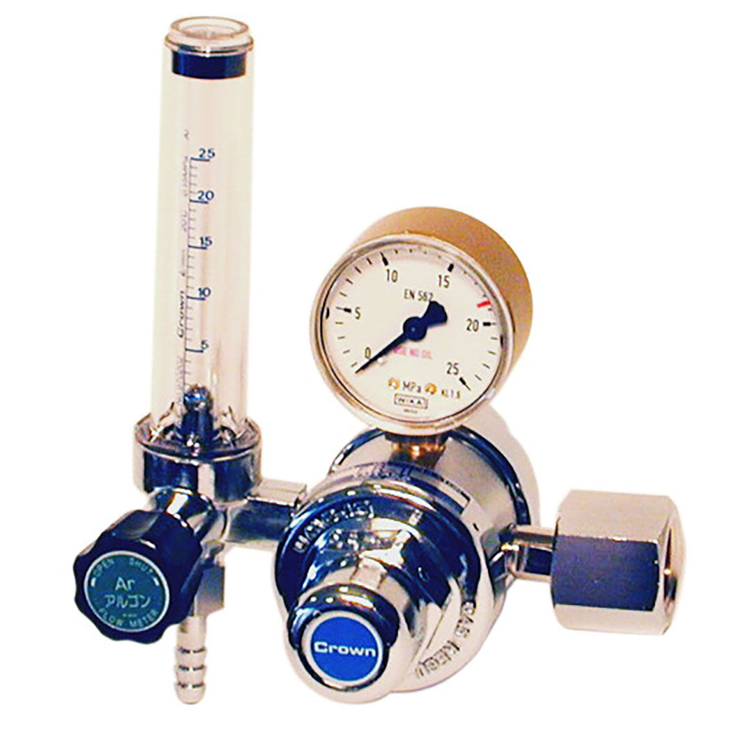  Pressure Regulator  Yutaka Crown   เครื่องปรับแรงดันสองระดับพร้อมเครื่องวัดการไหล ซีรีส์ FR-2 สำหรับอาร์กอน รหัสสินค้า  FR-2 AR-25L/MIN