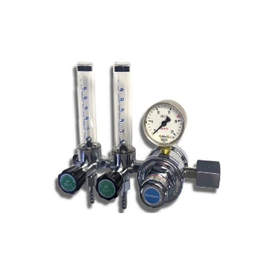 ตัวควบคุมแรงดัน Yutaka Crown FR-ⅡW Series For Cylinder Two-Stage Pressure Regulator FR-II W O₂ 0.2 MPa