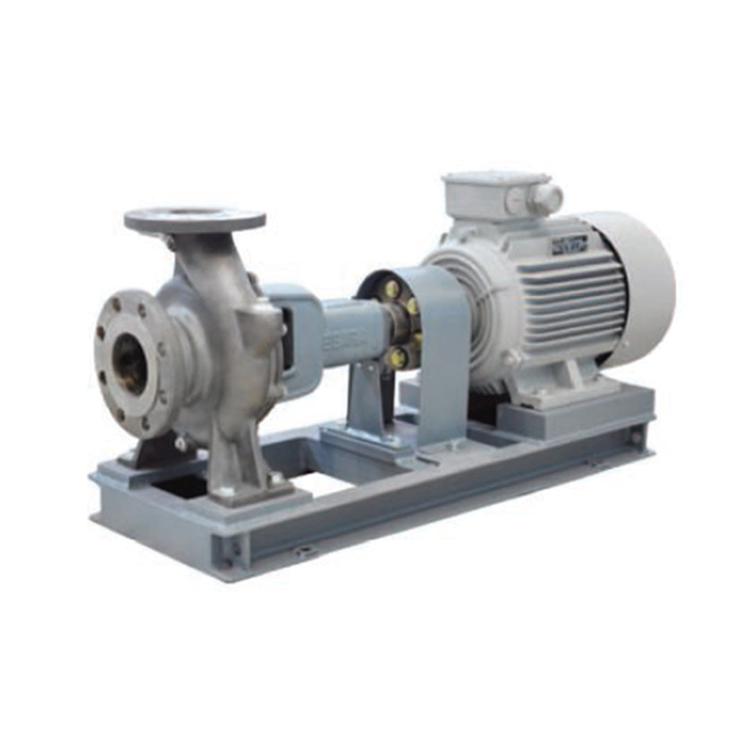 ปั๊มหอยโข่งตัวเรือนสแตนเลส (มาตรฐาน JIS) End Suction Centrifugal Pumps In Stainless Steel Ebara code 100x80FSS4HC 2.2