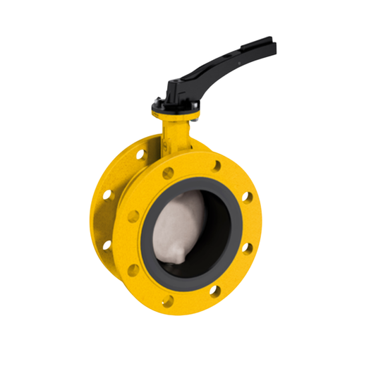 EBRO Butterfly Valve Wafer Type F012-A Gas EN-JS1030 Cast Iron 250* DN 10 นิ้ว 25 บาร์