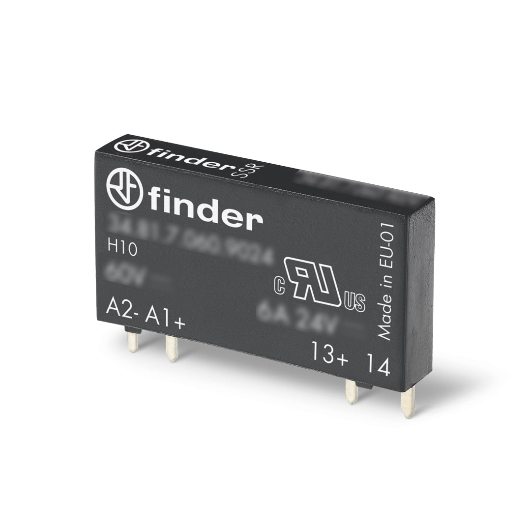 Finder 348170609024 รีเลย์ ,60 V dc ,0.21 W, 6A