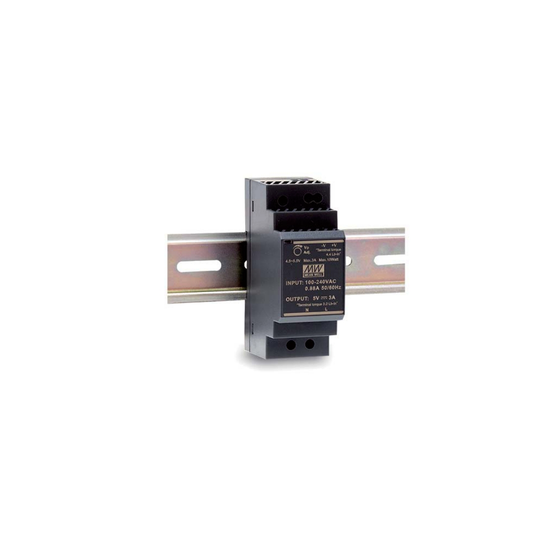 เพาว์เวอร์ซัพพลาย Mean Well  30W Ultra Slim Step Shape DIN Rail HDR-30-5