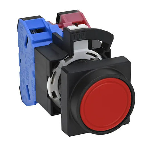 สวิตช์ปุ่มกด IDEC Push Button Switch HW3B-M111R