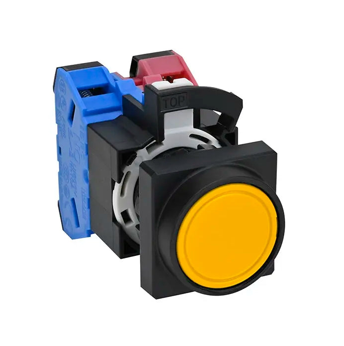 สวิตช์ปุ่มกด IDEC Push Button Switch HW3B-M111Y