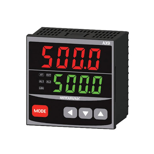 เครื่องควบคุมอุณหภูมิ Temp Controller Hanyoung AX9-4A ,40-20 mA Relay2 Relay3 , 100-240 V ac 50/60 Hz