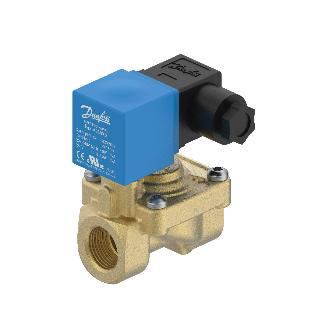 Danfoss Solenoid valve, EV220S, Function: NC, G, 1/2, 4 m³/h, EPDM 042U491432