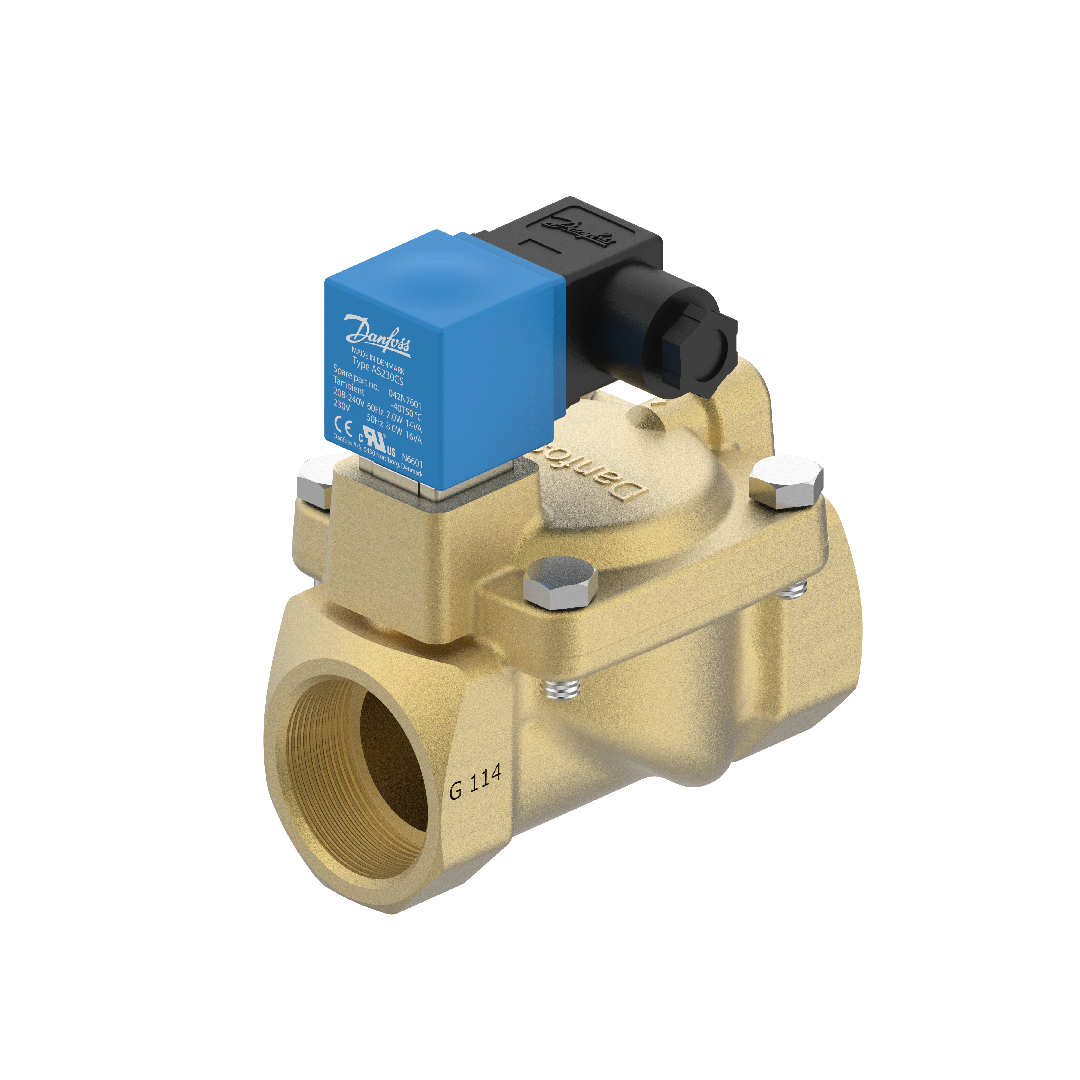 Danfoss Solenoid valve, EV220S, Function: NC, G, 1 1/4, 15 m³/h, EPDM 042U493232