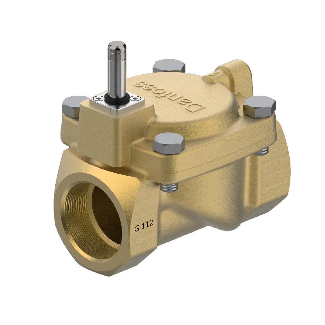 Danfoss Solenoid valve, EV220S, Function: NC, G, 1 1/2, 18 m³/h, EPDM 042U4640