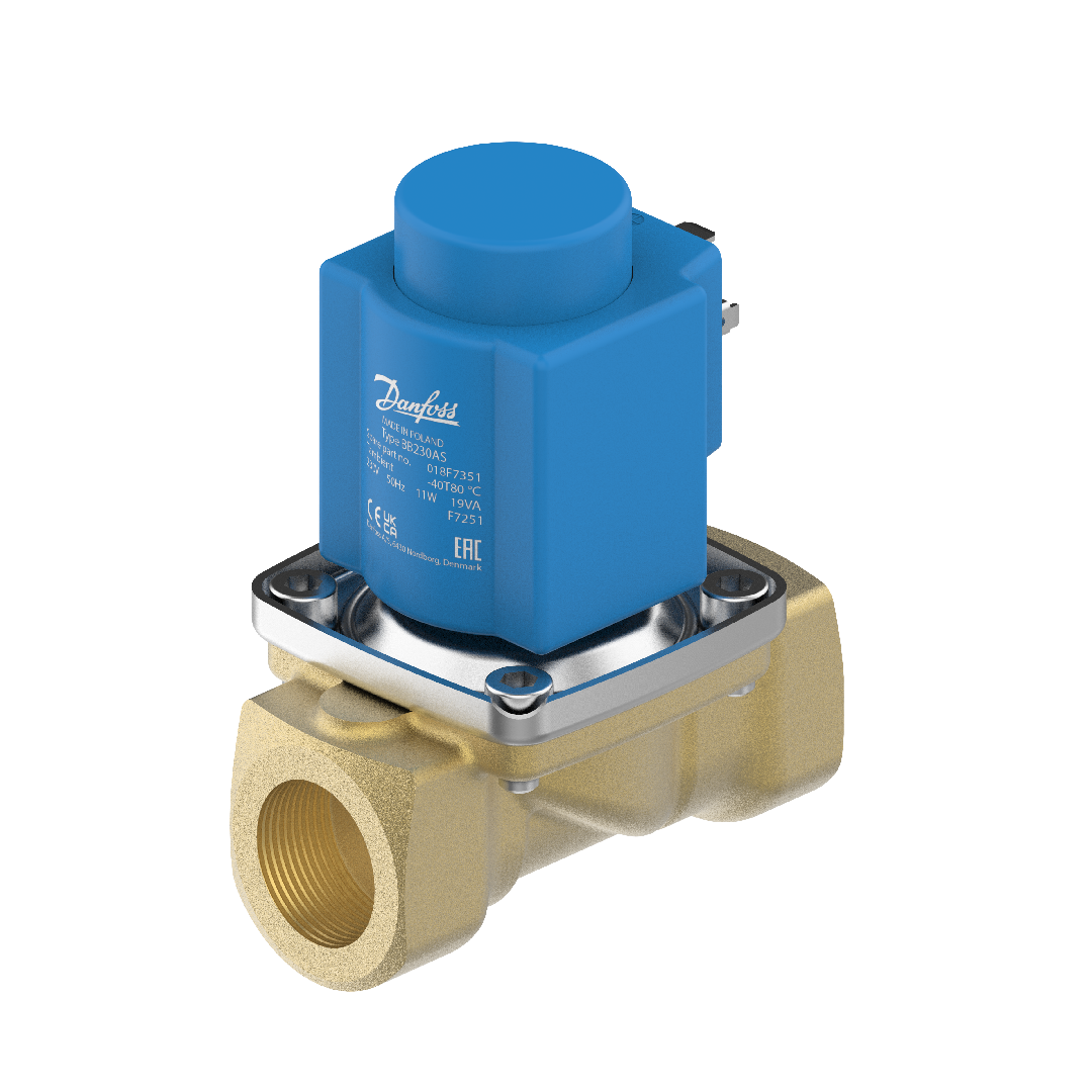 Danfoss Solenoid valve, EV221BW, Function: NO, G, 3/4, 5 m³/h, EPDM 132U200331