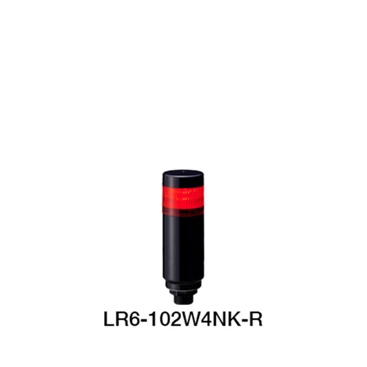 Warning Light ไฟสัญญาณเตือน Patlite LR6 ซีรีส์ (M12 คอนเนคเตอร์) code LR6-102W4NK-R