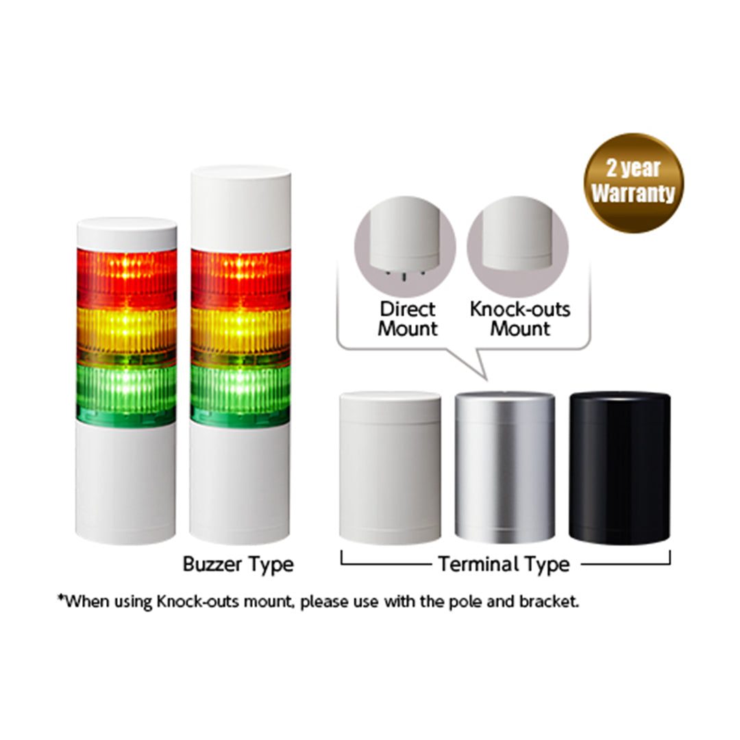 Warning Light ไฟสัญญาณเตือน Patlite LR7 ซีรีส์ code LR7