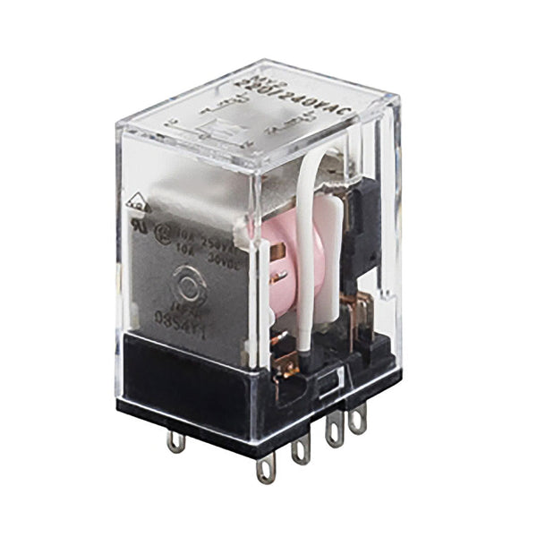 พาวเวอร์รีเลย์ Omron ขนาดเล็ก 2 ขั้ว หน้าสัมผัสเดี่ยว ขั้วต่อปลั๊ก DC1.5A MY2 DC1.5A