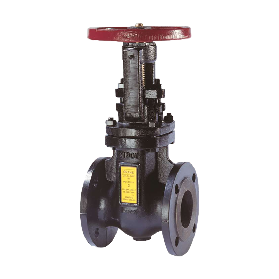 Gate Valve Crane 6 นิ้ว Cast Iron, OS&Y Rising Stem, Model FM82 Class PN16 (232 Psi) 