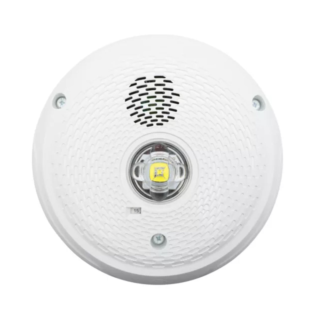 Fire Life Safety อุปกรณ์ป้องกันอัคคีภัยในอาคาร NOTIFIER LED Outdoor Ceiling Horn Strobes code PC2WKLED