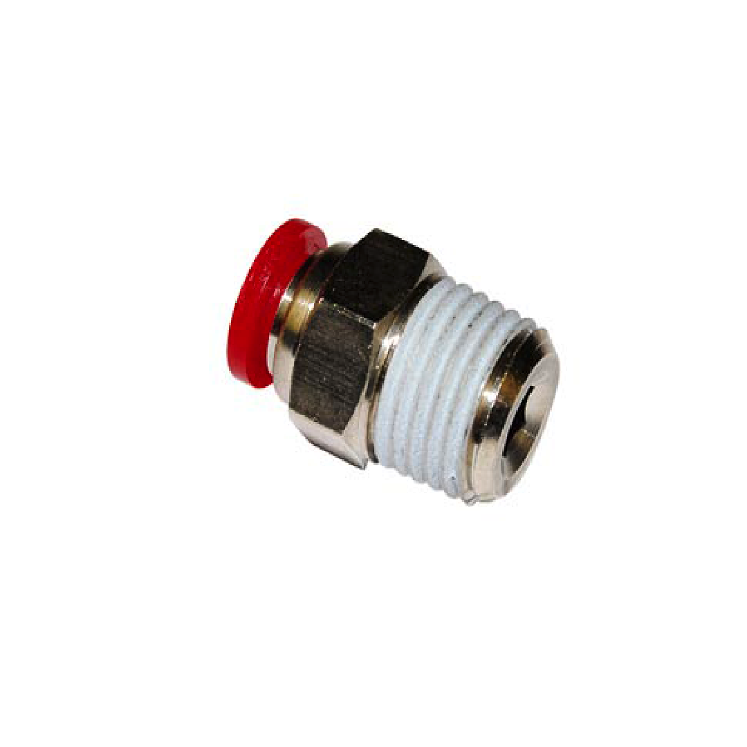 Norgren C01250618 ข้อต่อสวมเร็วแบบกด C อะแดปเตอร์ ตรง หกเหลี่ยมภายนอก/ภายใน 6 มม. R1/8