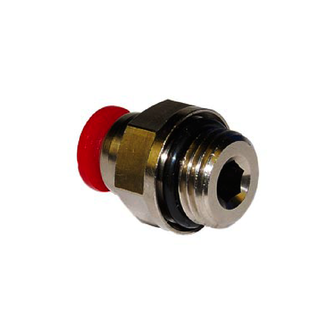 Norgren C02250638 ข้อต่อสวมเร็วแบบกด C อะแดปเตอร์ ตรง หกเหลี่ยมภายนอก/ภายใน 6 มม. G3/8