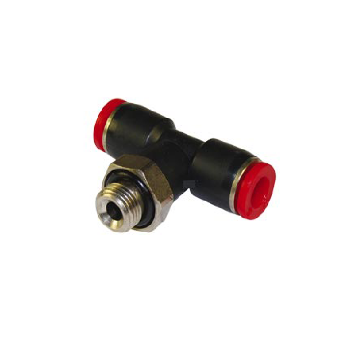 Norgren C02670605 Pneufit C Push-in fitting, Adaptor, Swivel tee, 6mm, M5