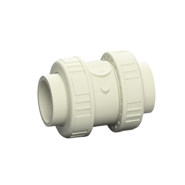เช็ควาล์ว Effast PP-H double union spring check valve CV FKM CHPCVH063V