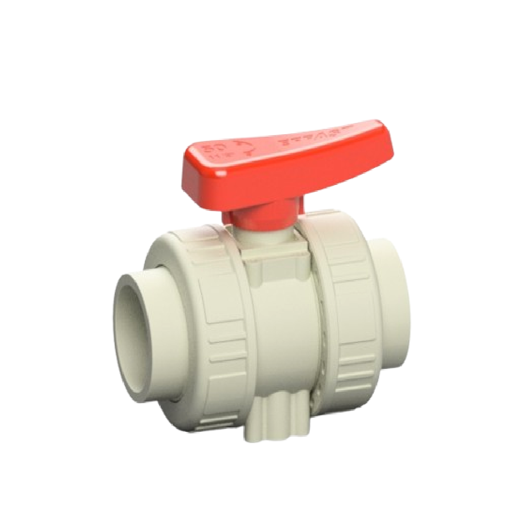 Effast บอลวาล์ว PP-H True Union Ball Valve BK1, Metric Socket Fusion FKM BHPBK1H063V