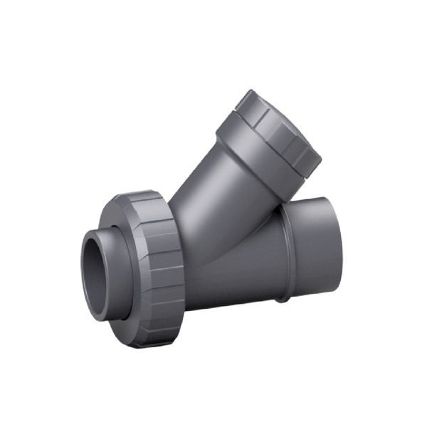 เช็ควาล์ว Effast PVC-U Angle Seat Ball Check Valve, BSPP Threaded 3/4 นิ้ว CERCPE0250.T