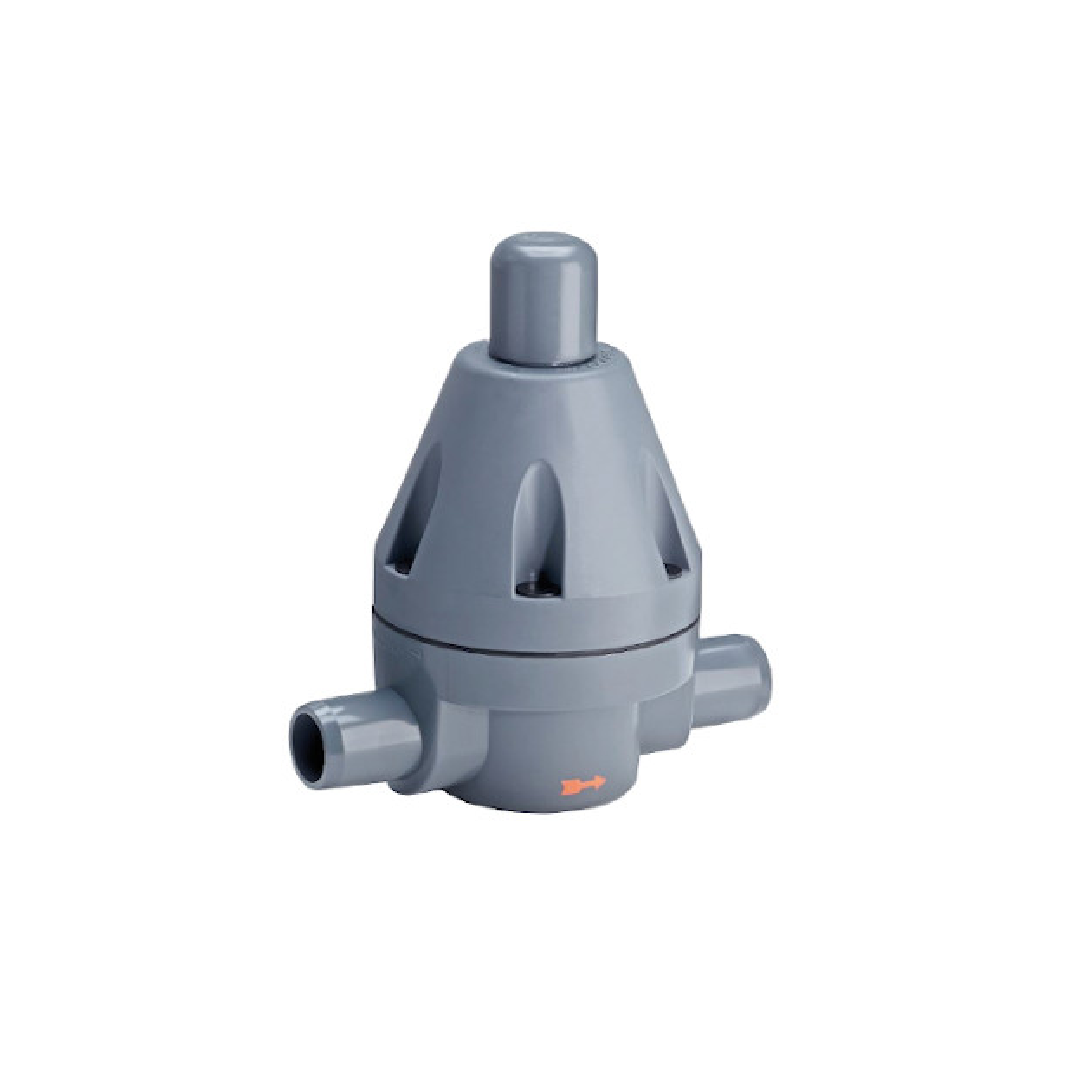 Effast วาล์วควบคุมแรงดัน PVC-U Pressure Reducer Valve, Solvent Welded Metric EPDM MDRVMV020P.E