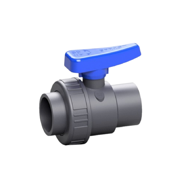 Effast บอลวาล์ว 2 นิ้ว PVC-U Single Union Ball Valve SVQ, BSPP F/M threaded EPDM BQRSVQ063G