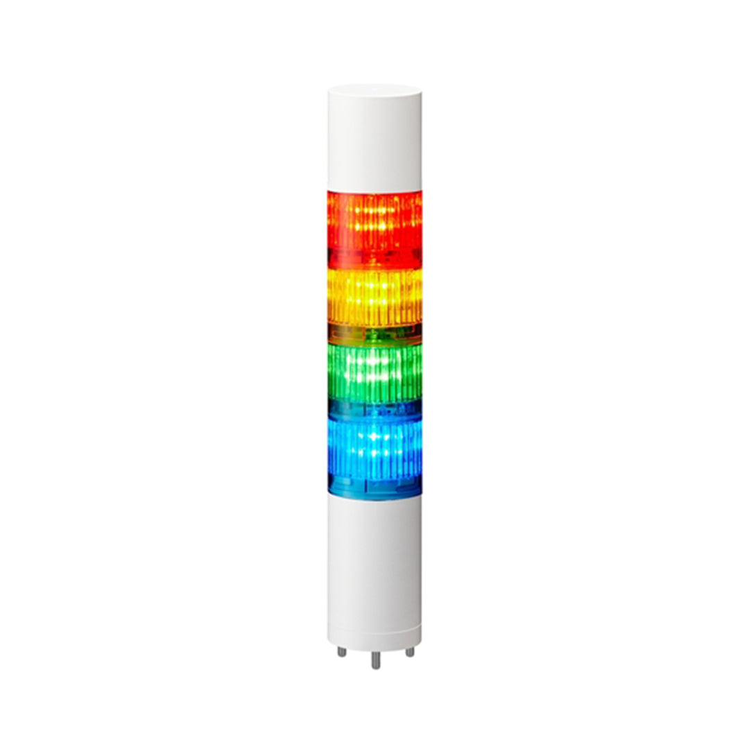 Patlite LR5-402WJBW-RYGB ไฟ Tower Light , T-Light 50mm. Buz. 24DC