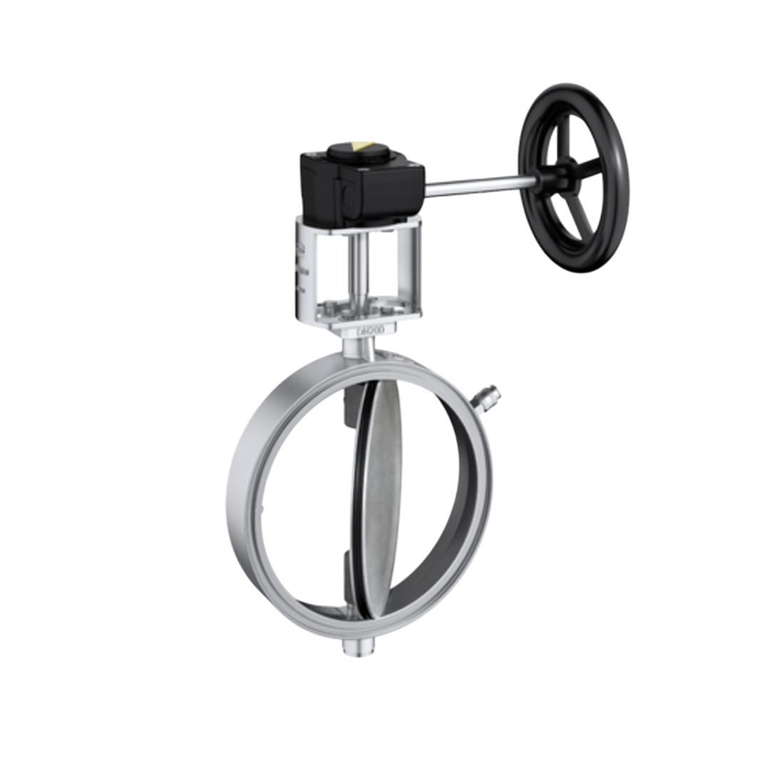 EBRO Butterfly Valve Double Seat Q011 G-X5CrNiMo 19-11-2 Stainless Steel 300 DN 12 นิ้ว 1 บาร์
