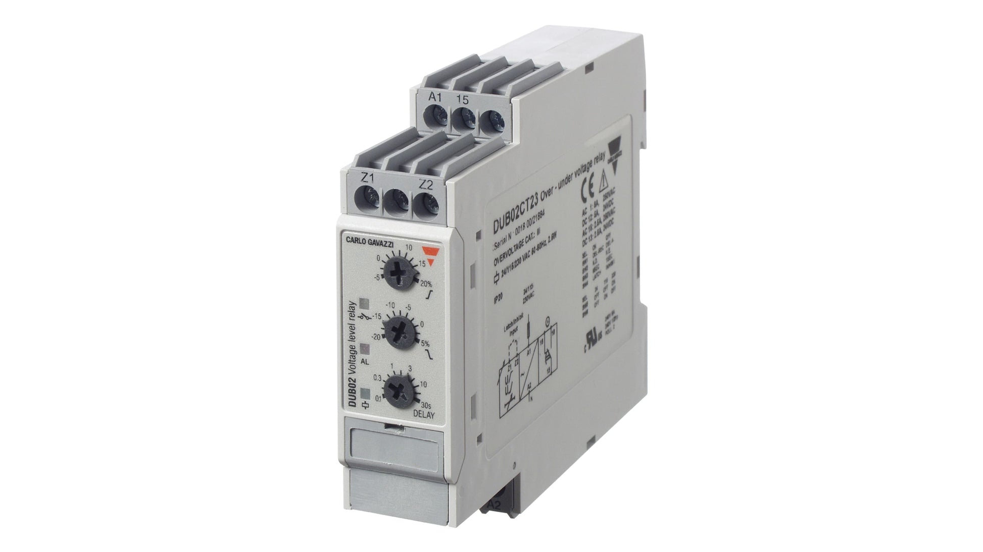 Carlo Gavazzi Voltage Monitoring Relay Code DUB02CT23