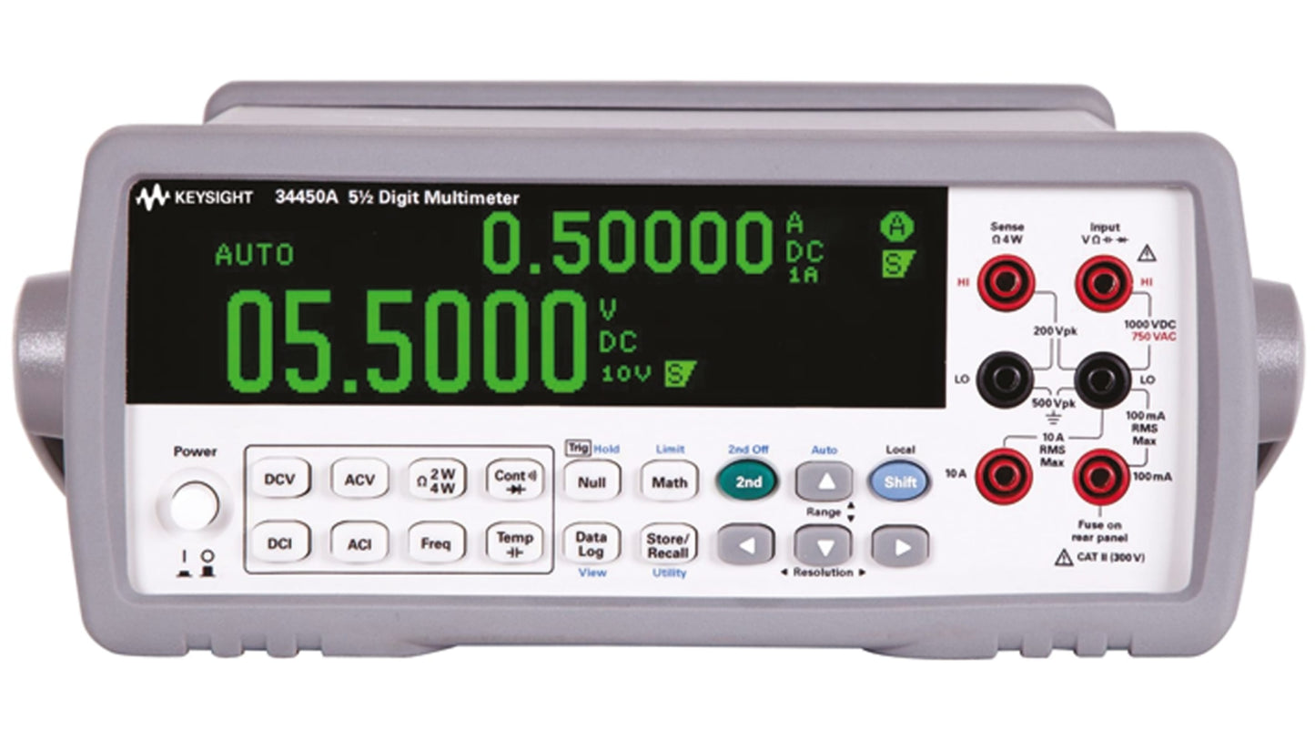 Keysight Technologies รหัส Truevolt 34450A Bench Digital Multimeter, True RMS, 10A ac Max, 10A dc Max, 750V ac Max