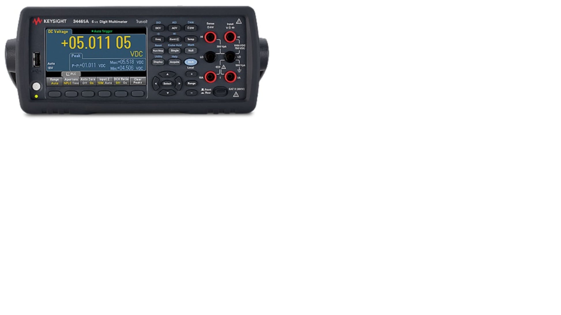 Keysight Technologies รหัส Truevolt 34460A Bench Digital Multimeter, True RMS, 3A ac Max, 3A dc Max, 1000V ac Max