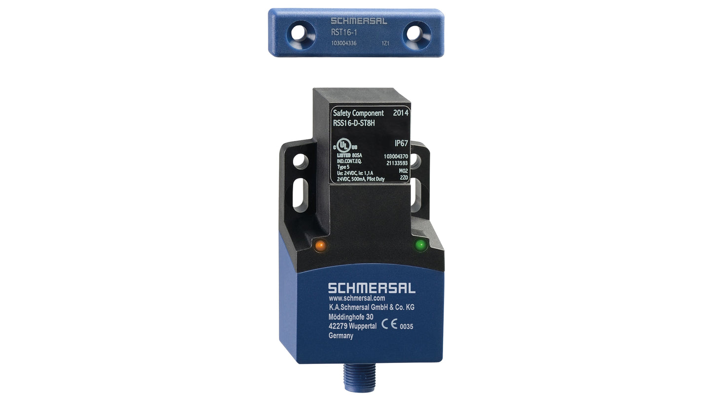 Schmersal RSS 16 Series Non-Flush RFID Non-Contact Safety Switch รหัส RSS16-D-ST8H