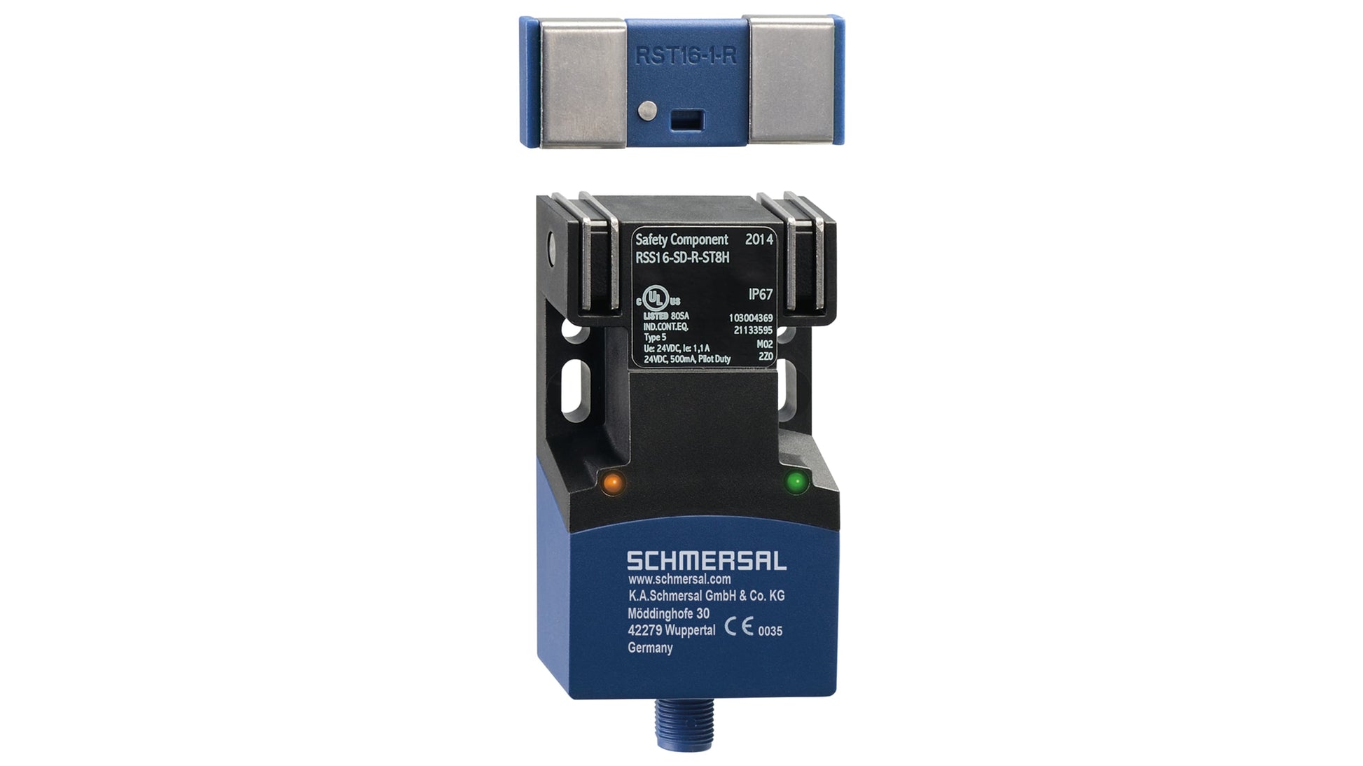 Schmersal RSS 16 Series Non-Flush Non-Contact Safety Switch รหัส RSS16-D-R-ST8H