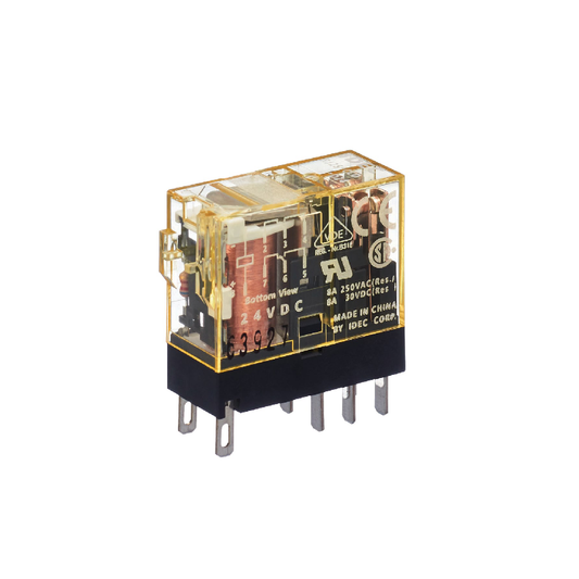 Relay IDEC 200-220VAC รุ่น  RJ1S-CR-A200  พาวเวอร์รีเลย์บางพิเศษ