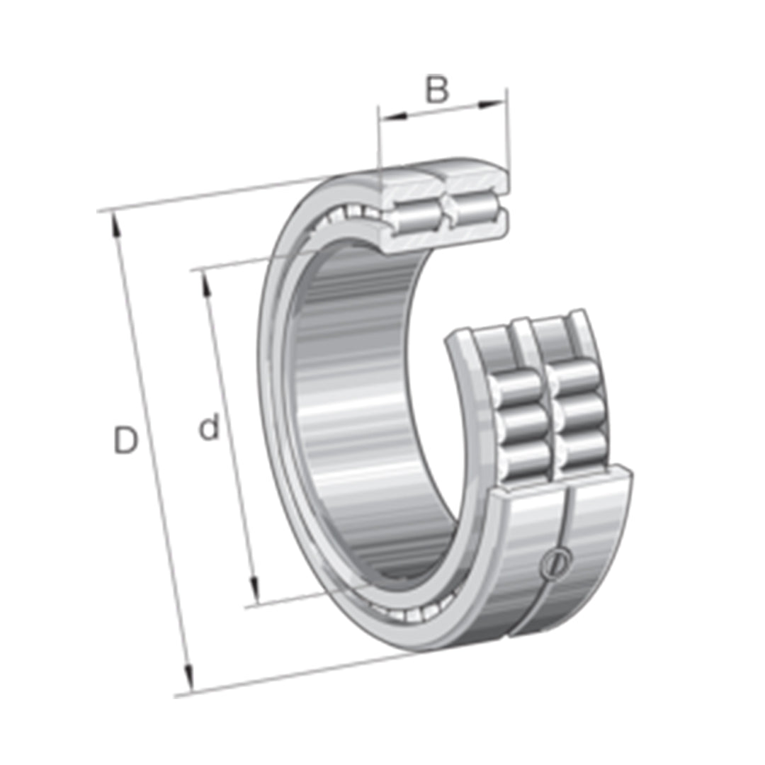Bearing ตลับลูกปืน INA Cylindrical roller bearing code SL014964-A-C3