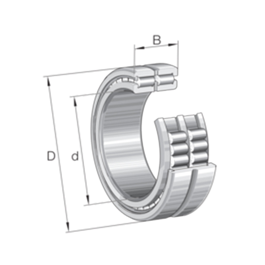 Bearing ตลับลูกปืน INA Cylindrical roller bearing code SL185076-TB