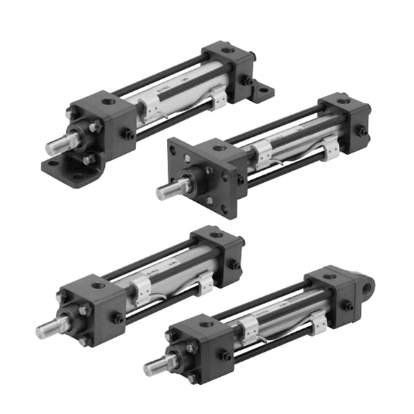 กระบอกไฮดรอลิก Hydraulic Cylinder SMC CH2 Series Rod rectangular flange type CH2EFA Bore 80 mm