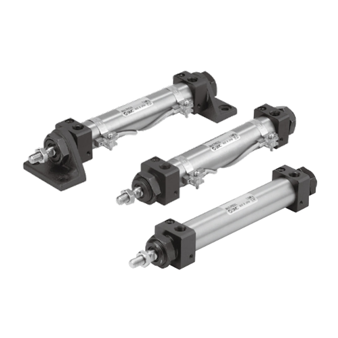 กระบอกไฮดรอลิก Hydraulic Cylinder SMC CHNSeries Double Acting/Single Rod: 3.5 MPa CHNG Bore 25 mm