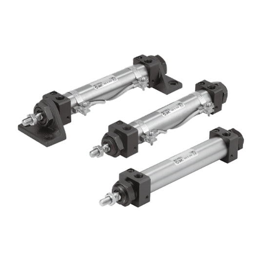 กระบอกไฮดรอลิก Hydraulic Cylinder SMC CHNSeries Double Acting/Single Rod: 3.5 MPa CHNL Bore 32 mm